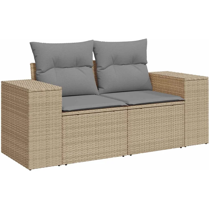 vidaXL Sofa Set 6 stk. Beige und Hellgrau 55 x 55 x 37 cm 3447575 – Bild 3
