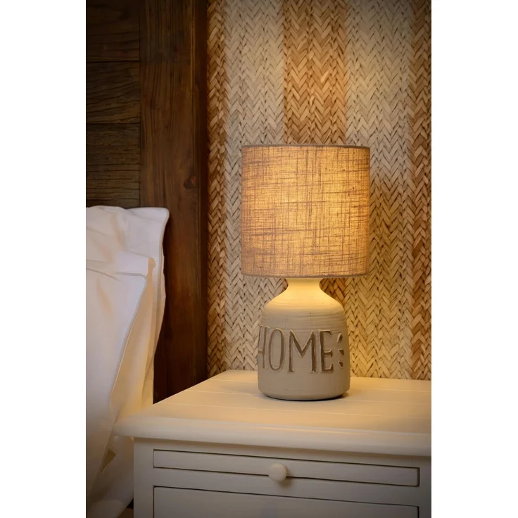 LUCIDE COSBY - Tischlampe - Ø 16,5 cm - 1xE14 - Grau – Bild 5