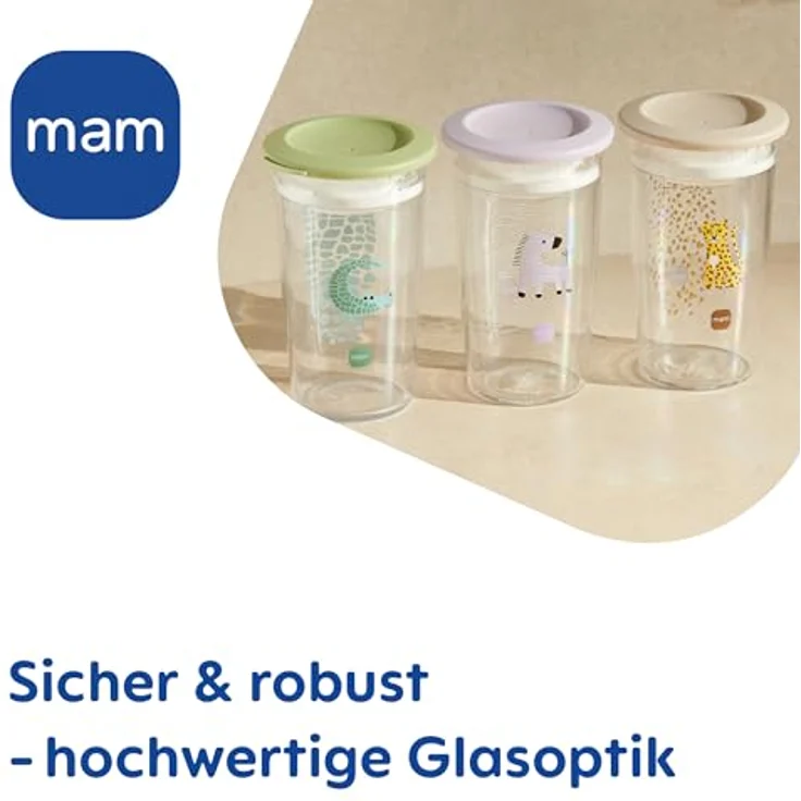 MAM Easy to Drink Cup 360° Trinklernbecher 290 ml, ab 8 Monaten, Zebra – Bild 5