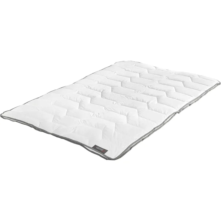 Badenia 03857240140 Bettcomfort 4-Jahreszeiten-Steppbett Trendline Basic kochfest, 135x200 cm weiß
