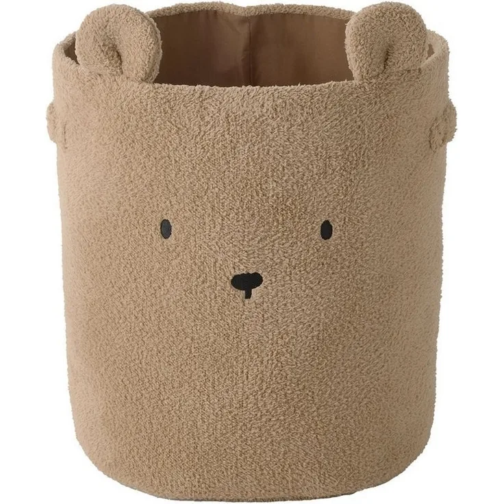 vertbaudet Aufbewahrungskorb Kinderzimmer XL Aufbewahrungskorb BÄR, Teddyfleece