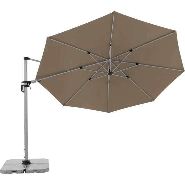 Doppler Sonnenschirm / Ampelschirm "Active Pendelschirm 370", greige, Ø 370 cm – Bild 5
