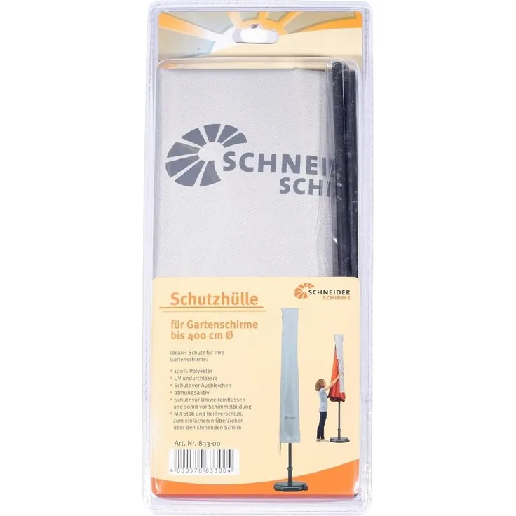 Schutzhülle bis 400 cm Schirm (mit RV und Stab)
