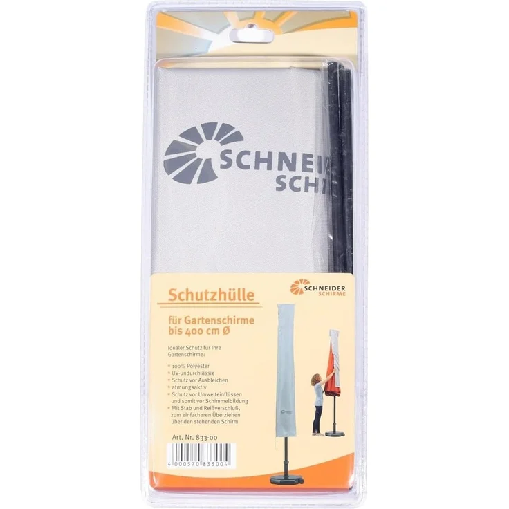 Schutzhülle bis 400 cm Schirm (mit RV und Stab)