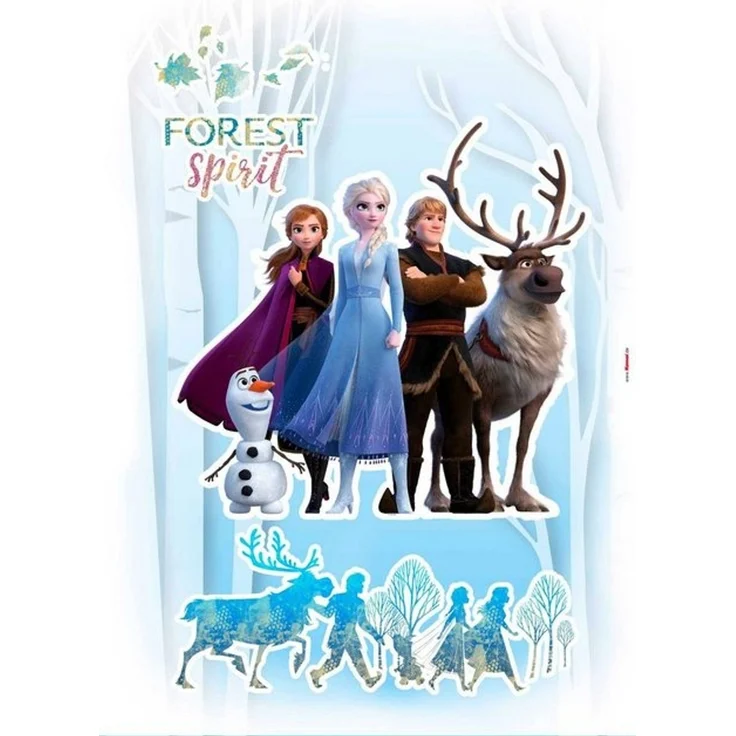 Komar Wandtattoo Frozen 2 - Forest Spirit - Größe 50 x 70 cm (4 St), selbstklebend, Wandsticker, Kinderzimmer – Bild 4
