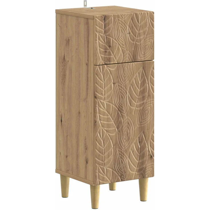 vidaXL 2-teiliges Badezimmer Schrank Set DELFT Artisan-Eiche 3417710 – Bild 4