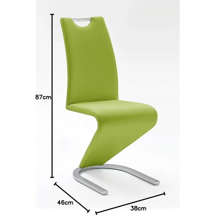 Freischwinger >Pupik II< in lime/grün - 45x102x62cm (BxHxT) – Bild 4