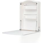 Foppapedretti Komodo Wandwickeltisch mit Matratze, 64 x 17 x 89 cm, 12 kg, weiß