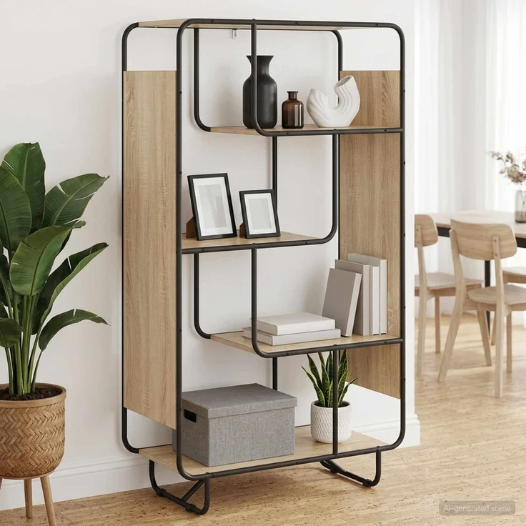 vidaXL Highboard Sonoma-Eiche 80 x 37.5 x 144 cm Holzwerkstoff 8007937 – Bild 1