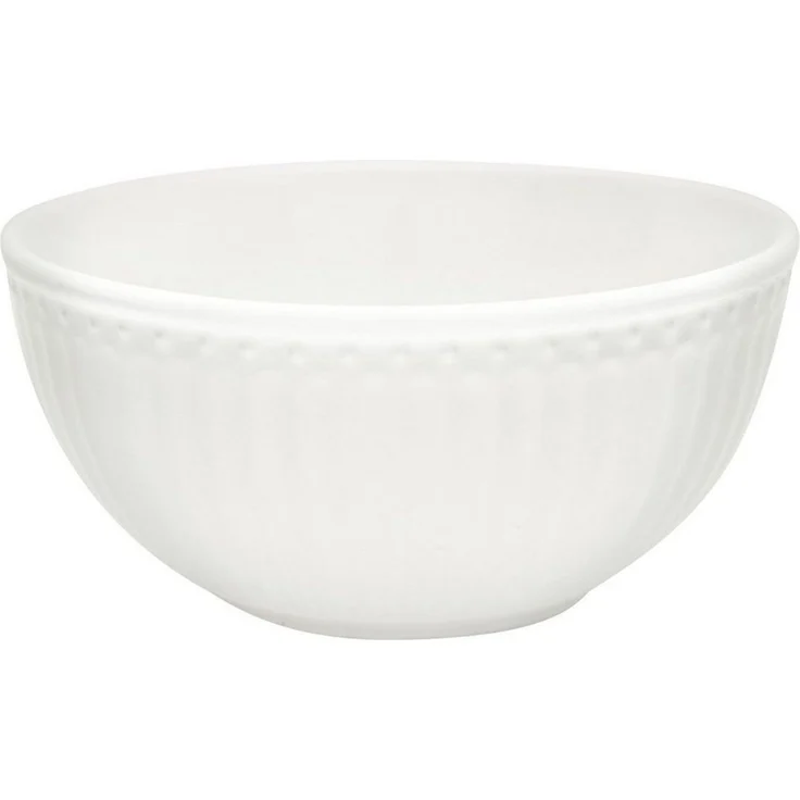 Greengate Müslischale Alice Müslischale white 14 cm, Steinzeug, (Schüsseln & Schalen) – Bild 1