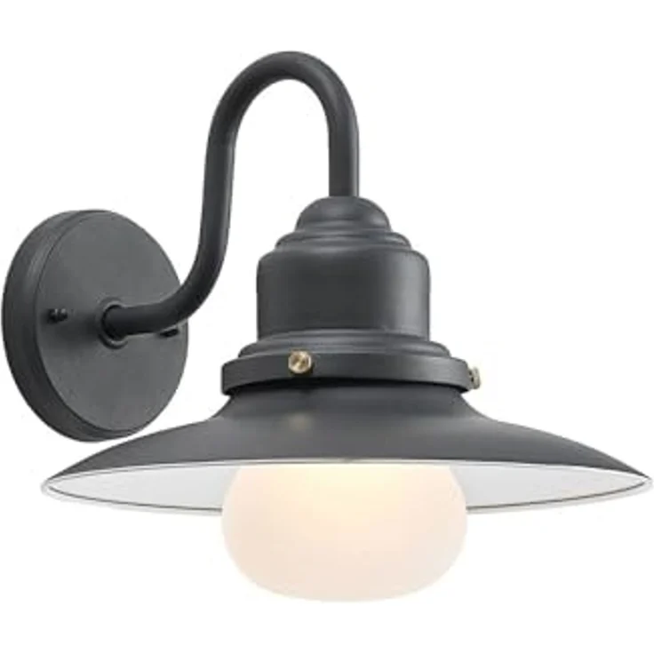 Lindby Außen-Wandleuchte Roisin, Metall, Alu IP44, 1 x 60 W – Bild 1