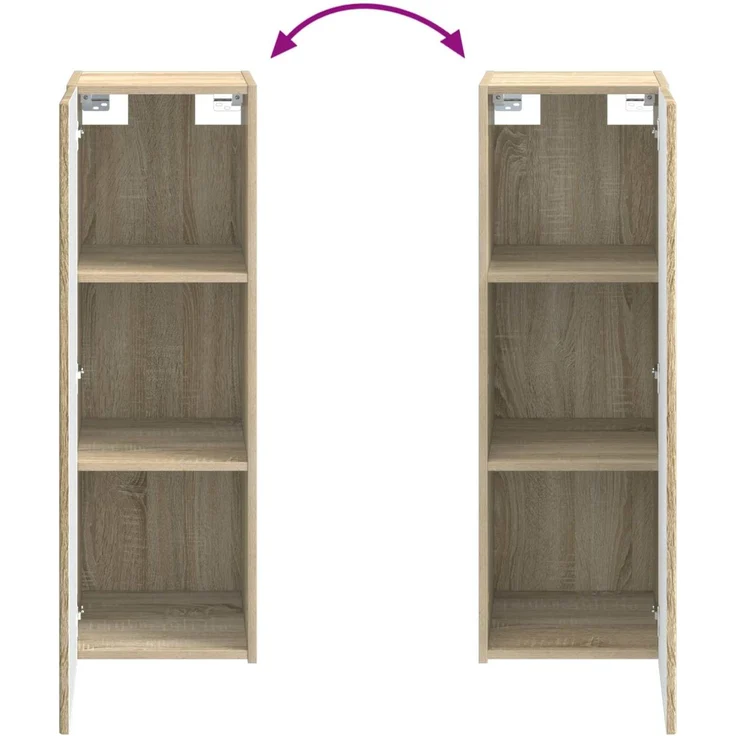 vidaXL Badezimmerschrank-Set 5 stk. Sonoma-Eiche 136 x 35 x 80 cm 3405975 – Bild 11