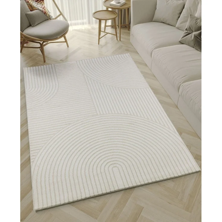 the carpet Teppich Everest Hoch-Tief-Struktur, rechteckig, Höhe: 14 mm, Wohnzimmer Teppich, hohe Flordichte, 3D-Effekt, weiche Oberfläche – Bild 5