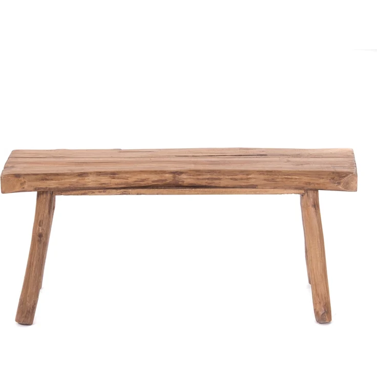 DESIGN DELIGHTS Sitzbank HOLZBANK "MALU 93", Baumkante Massivholz, 93x44 cm, Natur Sitzbank – Bild 6