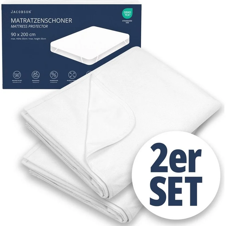 Matratzenschoner Jacobson, wasserdicht - Inkontinenzunterlage - 90°C Wäsche - Matratzenauflage – Bild 1