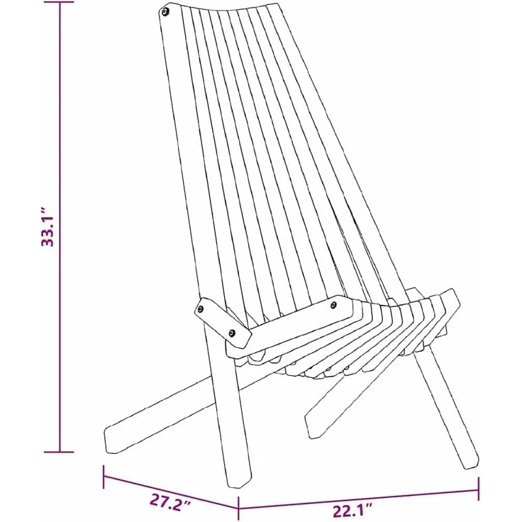 vidaXL Stuhl 2 pcs Braun 69 x 56 x 84 cm Massivholz Akazie 4103891 – Bild 9