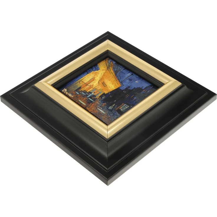 Goebel / Vincent van Gogh Café bei Nacht,Wandbild,18,5cm x 3,0cm x 18,5cm / Porzellan / 18,5cm x 3,0cm x 18,5cm – Bild 3