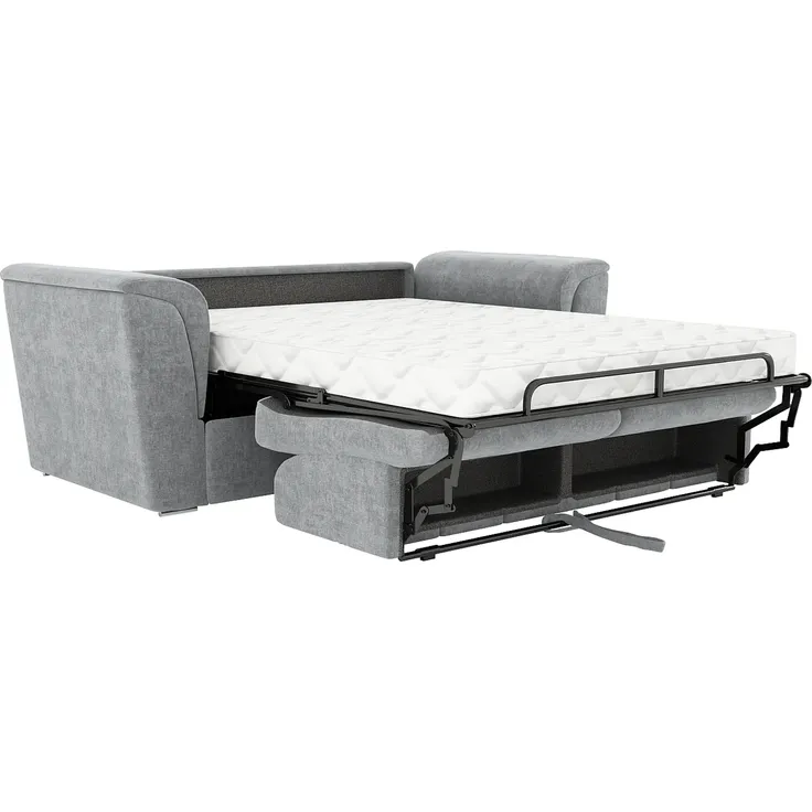 Vente-unique - RIZORA Sofa Stoff Grau - B 223 cm96 cm x H 88 cm x L 210 cm – Bild 5