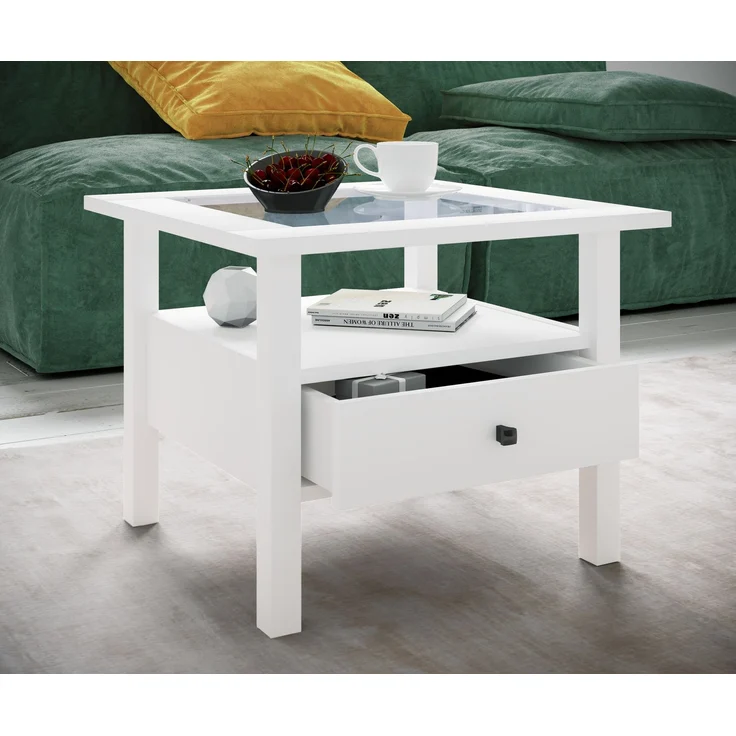 VCM Beistelltisch & Couchtisch Lingis 919156 Weiß H. 42 x B. 54 x T. 54 cm – Bild 4