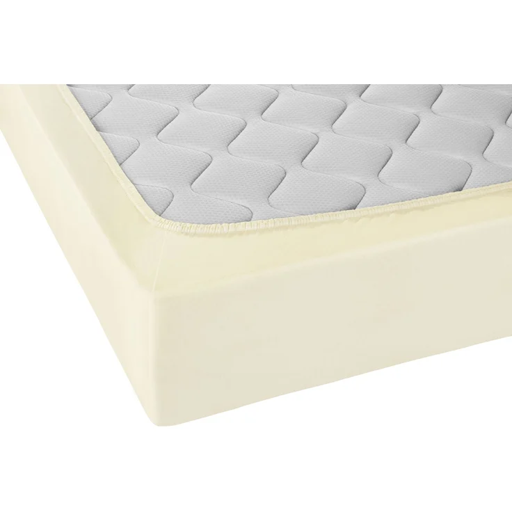 biberna Jersey-Elastic-Spannbetttuch 0077866, perlmutt, 1x 180x200 cm - 200x220 cm – Bild 2