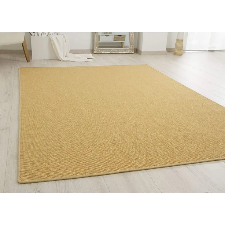 Sisal Teppich Acapulco - gekettelt, Farbe: natur hell, Größe: 80x160 cm