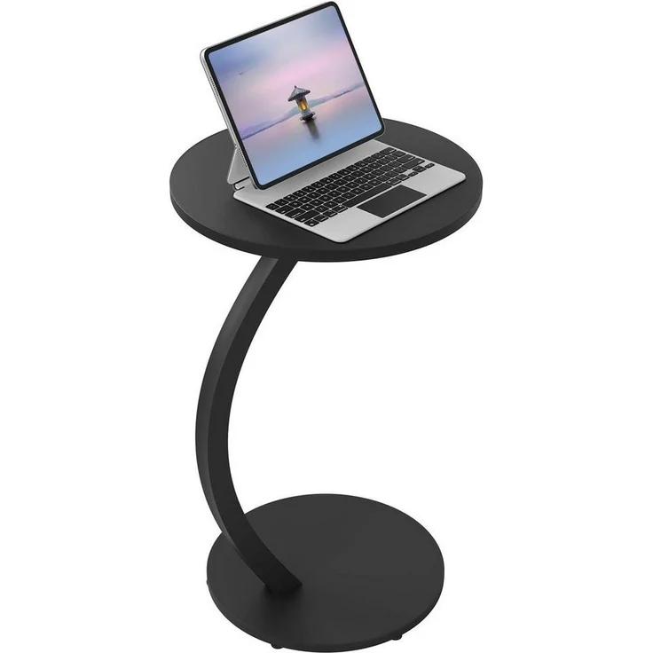 Woltu Beistelltisch (1-St), C Form, Kaffeetisch rund, für Couch Sofa Bett, φ 40 x H 65 cm – Bild 1