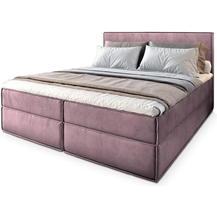 Masseno Boxbett PELLIO 160x200 cm mit Bonell Matratze und Topper