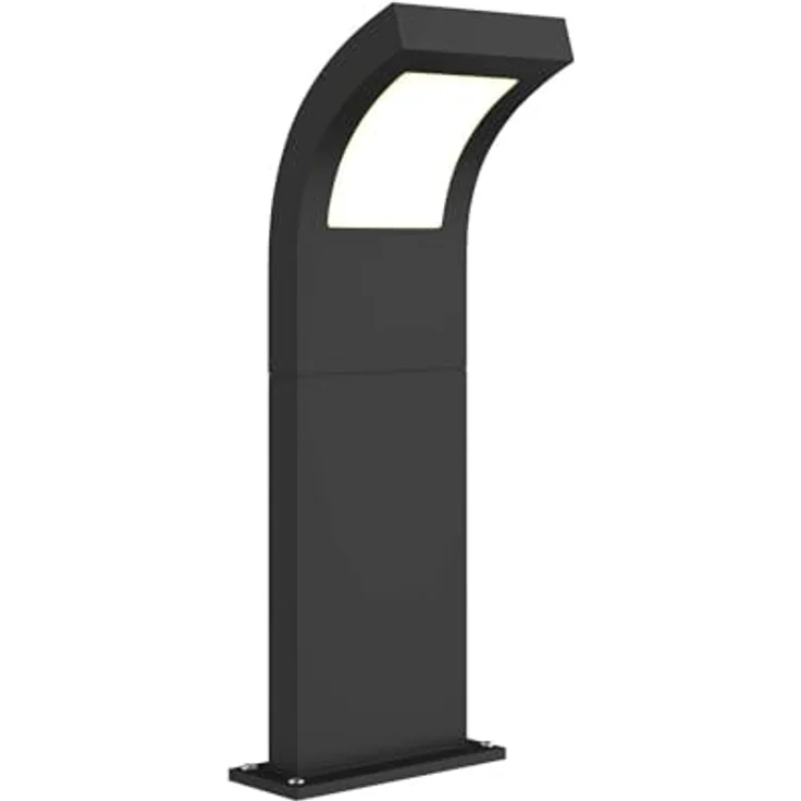 Arcchio LED Wegeleuchte Advik, 60 cm, grafitgrau, spritzwassergeschützt IP65, 1x 10,8W, 700 Lumen, warmweiß (3000K) – Bild 1