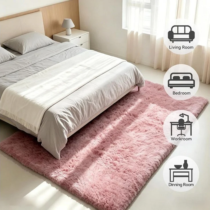 MCC direct Hochflor-Teppich Hochflor-Teppich – luxuriöser Flauschteppich - 7 Größen & 7 Farben – Bild 3