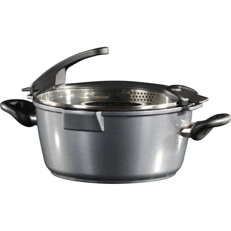 STONELINE Kochtopf, Aluminiumguss (Set, 2-tlg, 1x Topf, 1x Deckel)