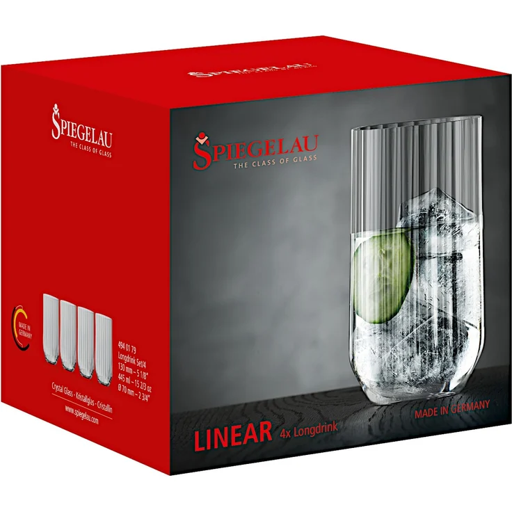SPIEGELAU 4940179 LINEAR Longdrinkglas 4er Set – Bild 4