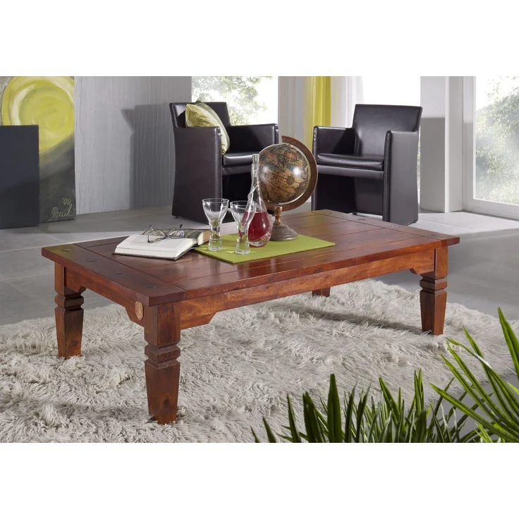 Couchtisch Akazie 110x60x40 nougat lackiert OXFORD #428 – Bild 6