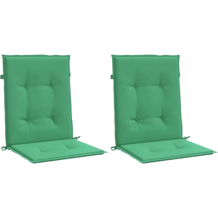 vidaXL Gartenstuhlauflagen für Niedriglehner 2 Stk. Grün 100x50x3 cm 47556 – Bild 3