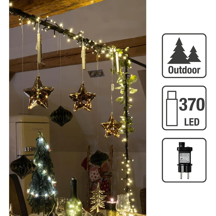 Hellum LED-Lichterkette 370-tlg. LED-Snake-Light 530179 – Bild 2