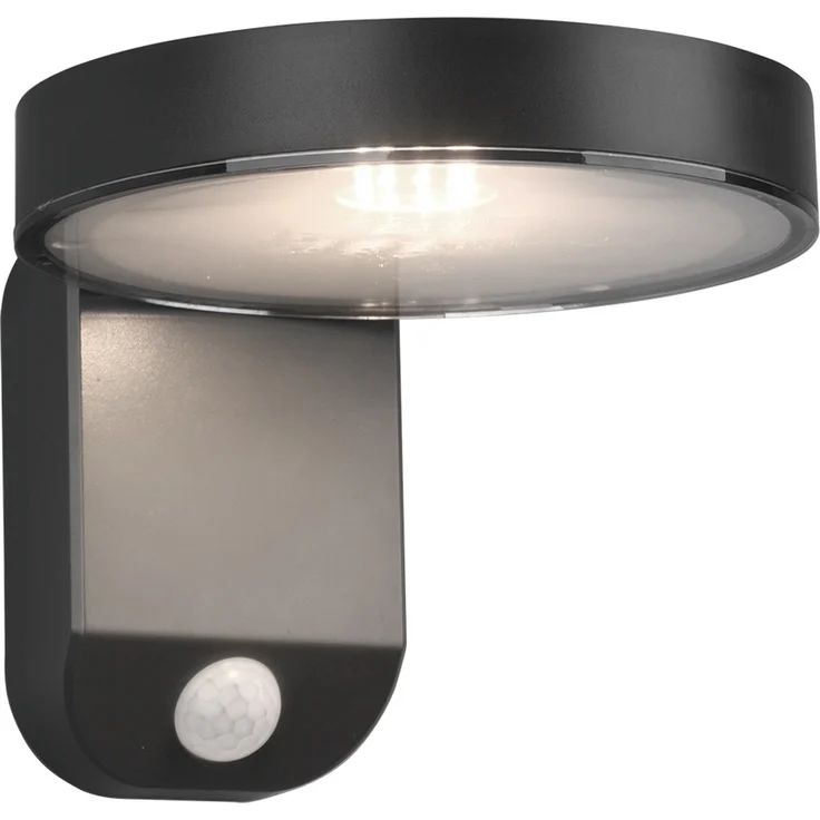 Reality Leuchten LED Solar Außenwandleuchte Posadas R22251142, Kunststoff anthrazit, inkl. 4.5 Watt LED, Bewegungsmelder Wandleuchte – Bild 2