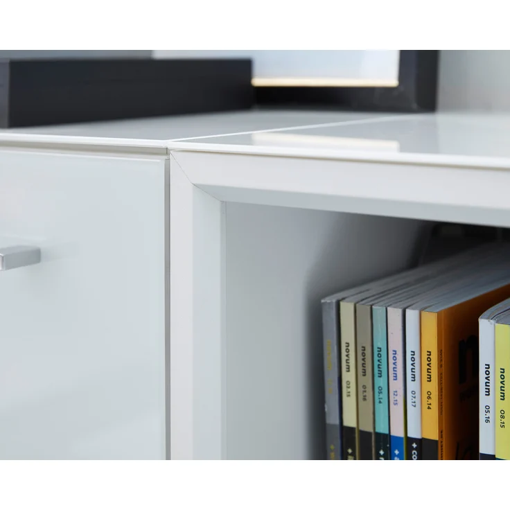 GERMANIA Bürokombination MONTERIA BHT 145x120x37 cm weiß Komplett-Büro Büro – Bild 2