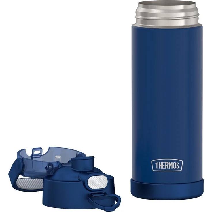 THERMOS Isolierflasche FUNTAINER Water Bottle, doppelwandiger Edelstahl, spülmaschinenfest, 0,47l, 12h kalt, mit dichschließendem Push Button Lid – Bild 2