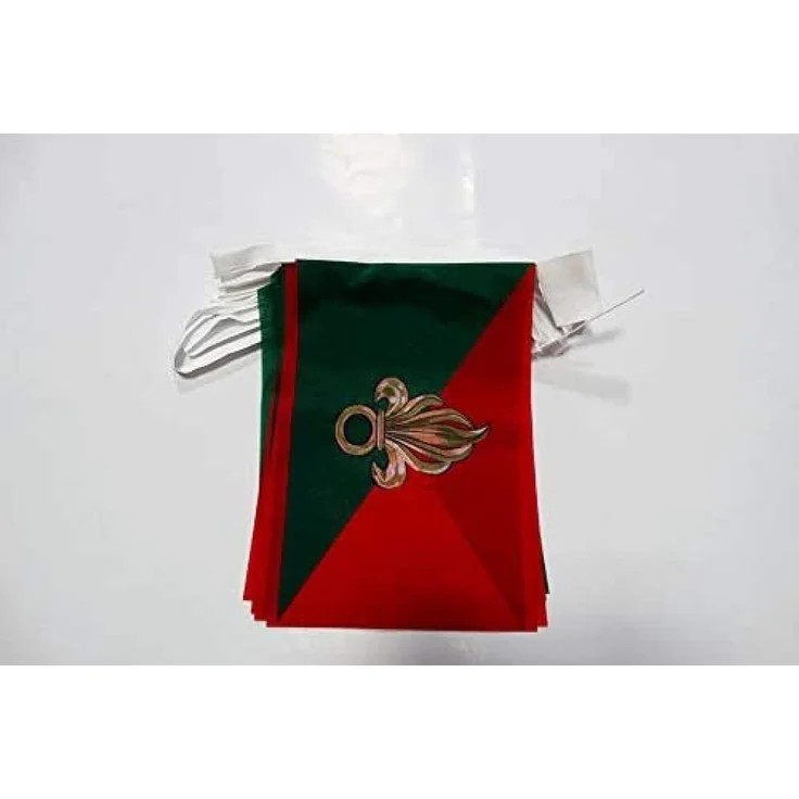 AZ FLAG - Fahnenkette Frankreich Légion Étrangère 6 Meter Mit 20 Flaggen - 21x14 cm - Fremdenlegion Girlande Flaggenkette 14x21 Cm
