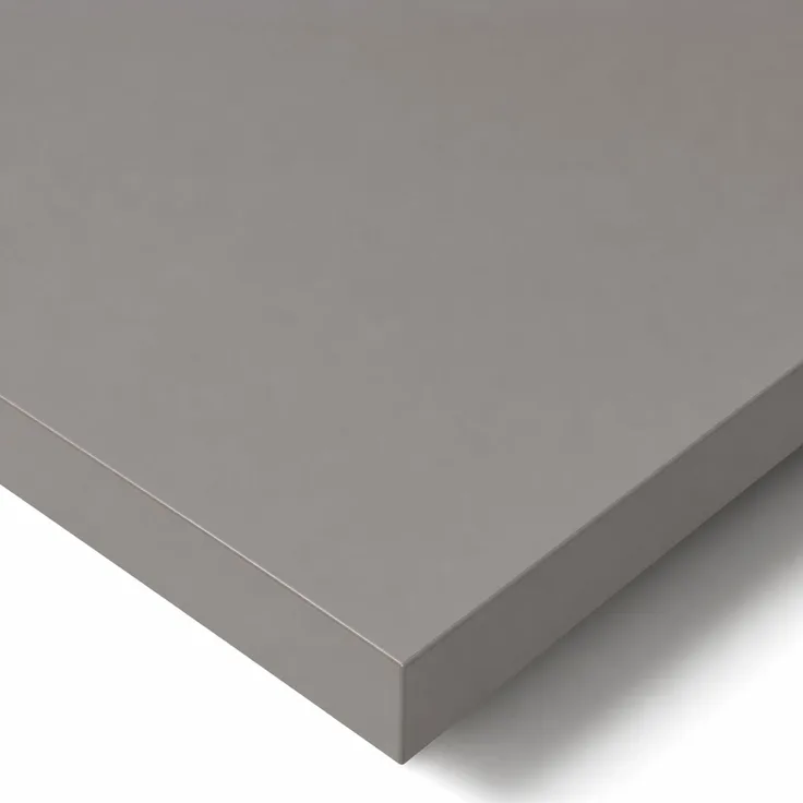 POKAR Tischplatte 160x80 cm | Schreibtischplatte 25 mm Stärke | Ideal für höhenverstellbare Schreibtische und Esstisch | Robuste und Langlebige | Made in Europe | Dunkelgrau
