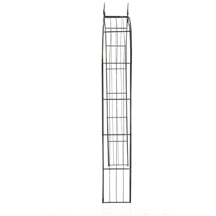 Rosenbogen AACHEN - 148x34,5x260cm, Metall, Bronze | Rankhilfe Rosen Rankgitter Gartendekoration – Bild 3
