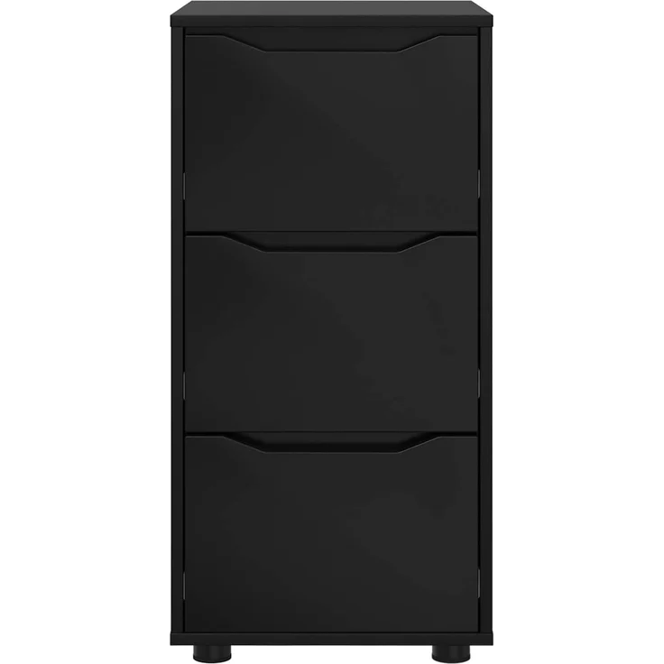 vidaXL Aufbewahrungsschrank 40 x 48 x 81 cm Holzwerkstoff Schwarz 888868 – Bild 8