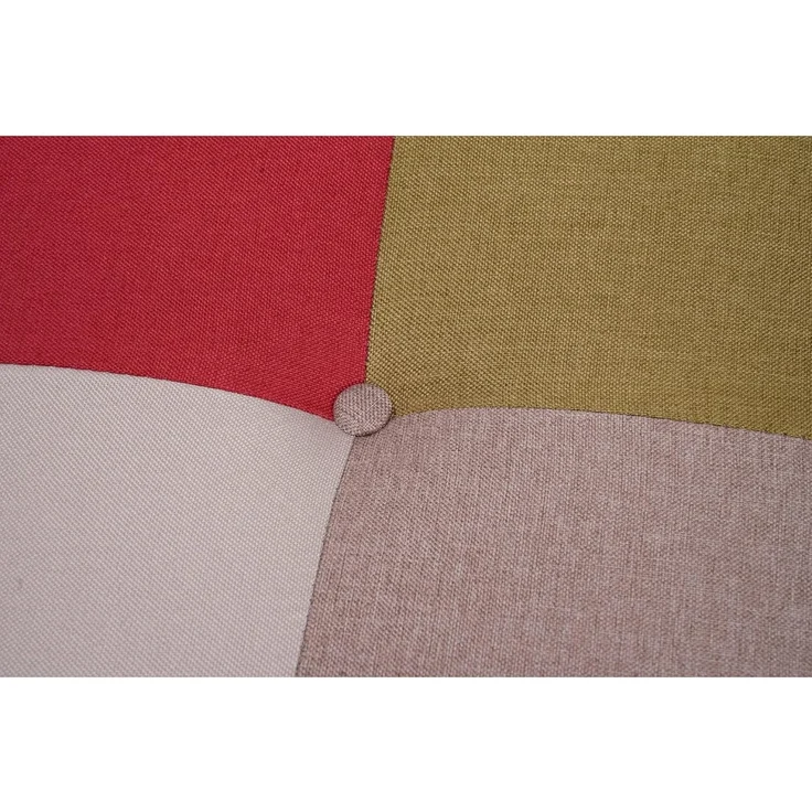 Dmora 3-Sitzer-Schlafsofa, aus gepolstertem Patchwork-Stoff, Clic-Clac-Öffnung, in ein Einzelbett umwandelbar, Made in Italy, 180x79xh76 cm, Mehrfarbig – Bild 7