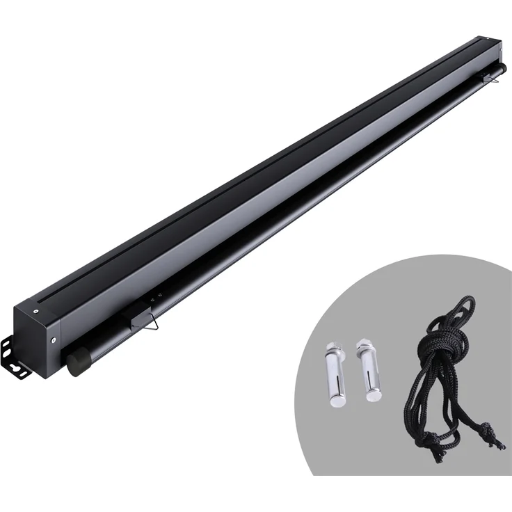 Senkrechtmarkise ausziehbar Seitenmarkise Windschutz Balkonmarkise Sichtschutz - 100x250cm - Grau – Bild 3