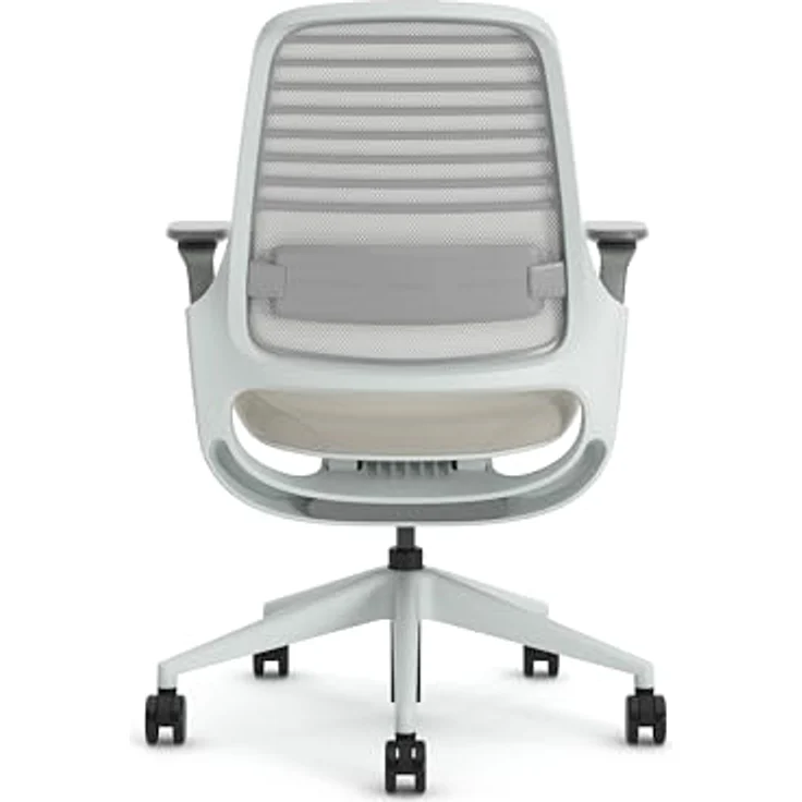 Steelcase Series 1 Ergonomischer Bürostuhl mit LiveBack Lumbalstütze und 4D-Armlehnen Beige – Bild 6