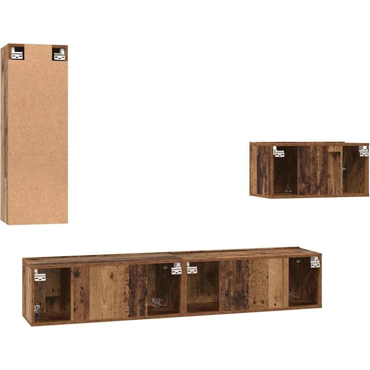 vidaXL TV-Schrankset 4 stk. 30,5 x 30 x 90 cm Altholz 3393261 – Bild 10