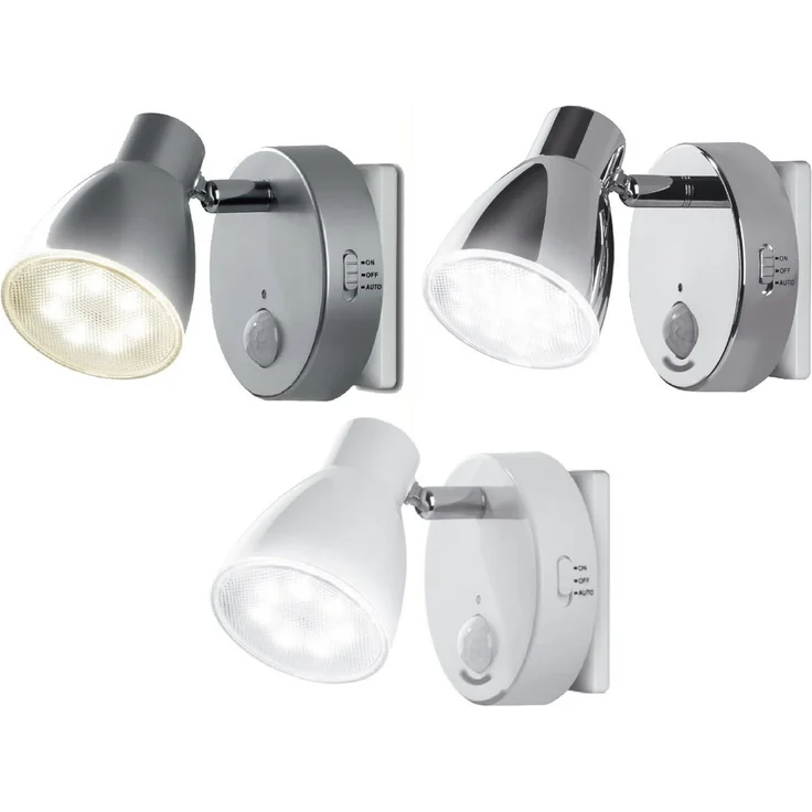 TRANGO LED Steckdosenleuchte, 2er Set 2635-026 LED Sensor Nachtlicht *MILO* mit Bewegungssensor & Automatikfunktion in Weiß Sicherheitslicht 230V Steckdosenlampe, Wandlampe, Orientierungslicht, Nachtlampe, Steckdosenlicht – Bild 3