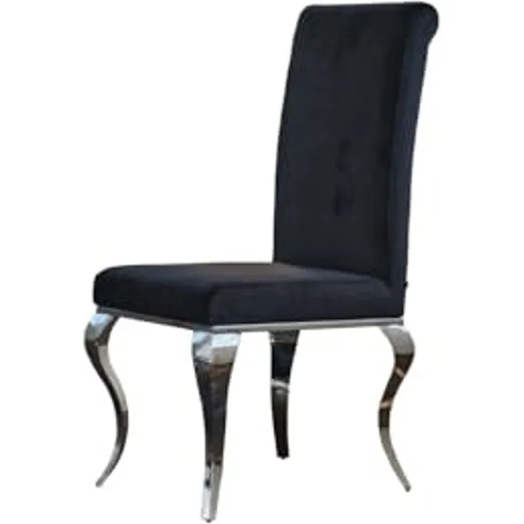 KAWOLA Esszimmerstuhl LEIA, Stuhl Barock Velvet verschiedene Farben