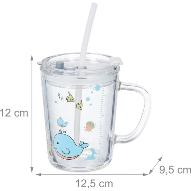 2er Set Kindergläser mit Walmotiv – Bild 4