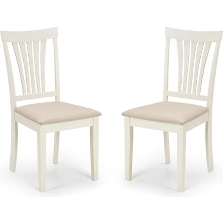 Julian Bowen 2er-Set Stanmore-Stühle, Elfenbein – Bild 4