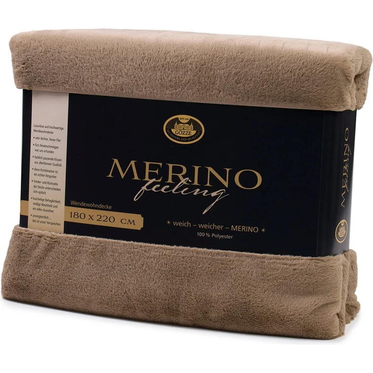Wohndecke Merino Wendewohndecke, Gözze, kuschelig weich – Bild 3